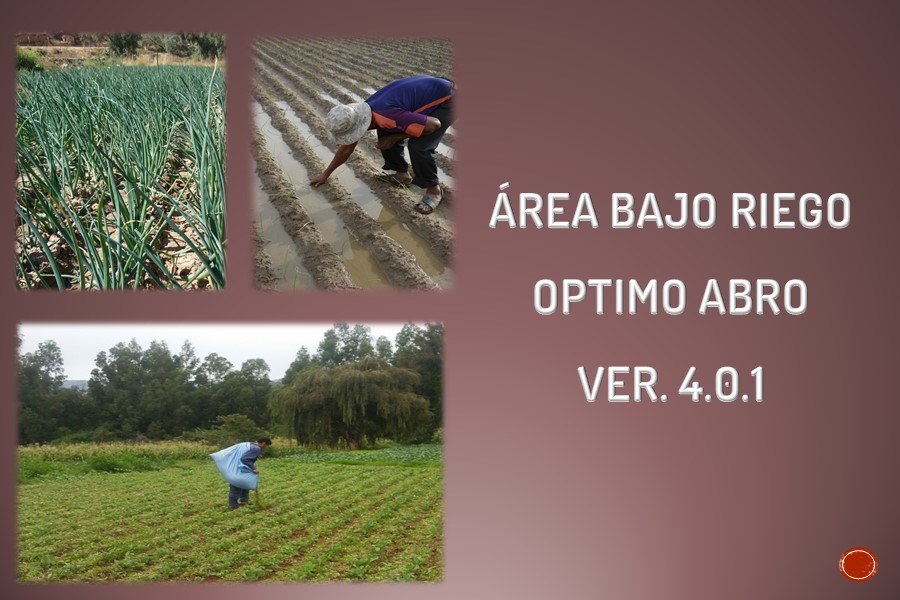 Área Bajo Riego Óptimo ABRO Ver. 4.0.1